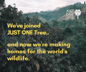 We've joined JUST ONE Tree.